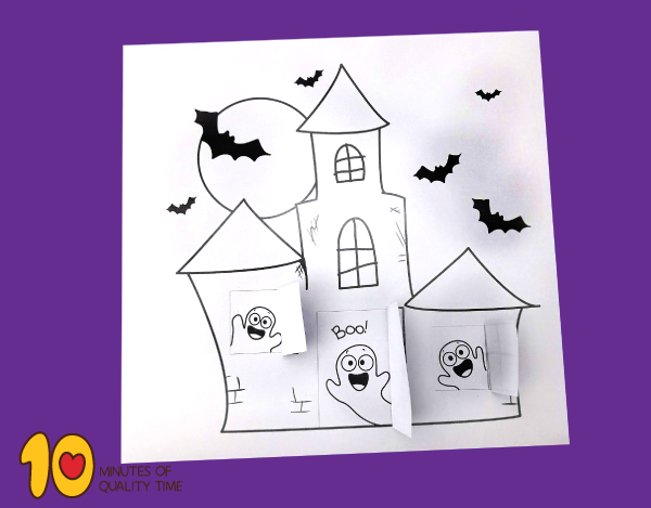 Haunted house printable craft â minutes of quality time