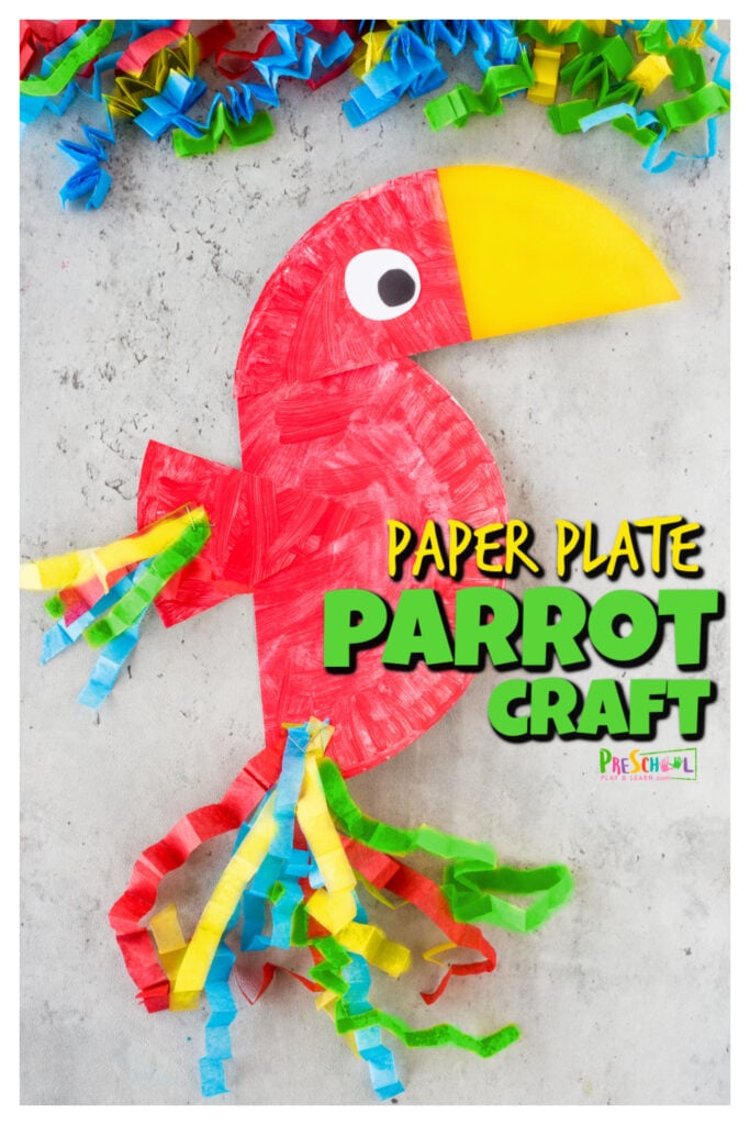 Ð paper plate parrot craft for preschoolers