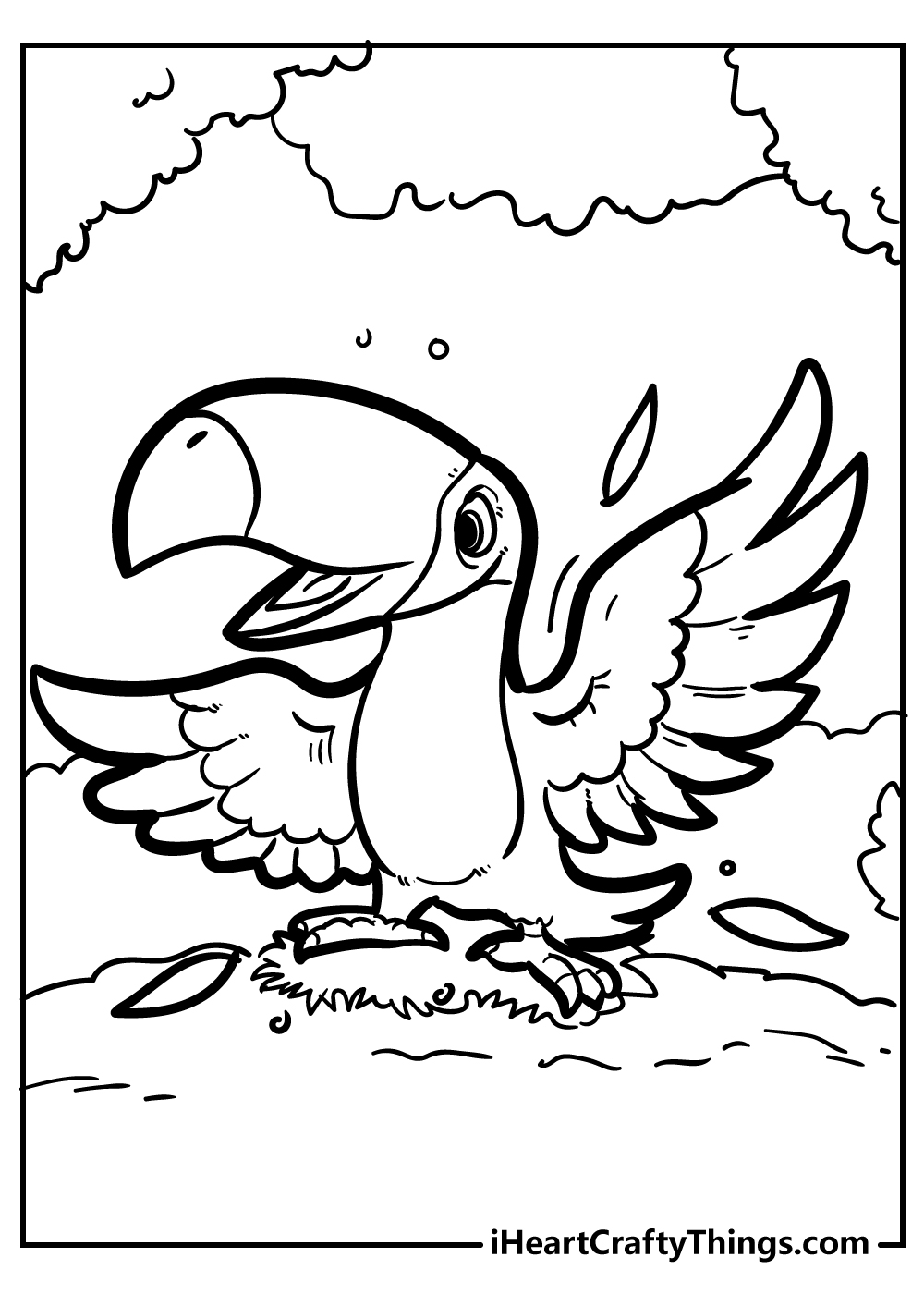 Bird coloring pages free printables