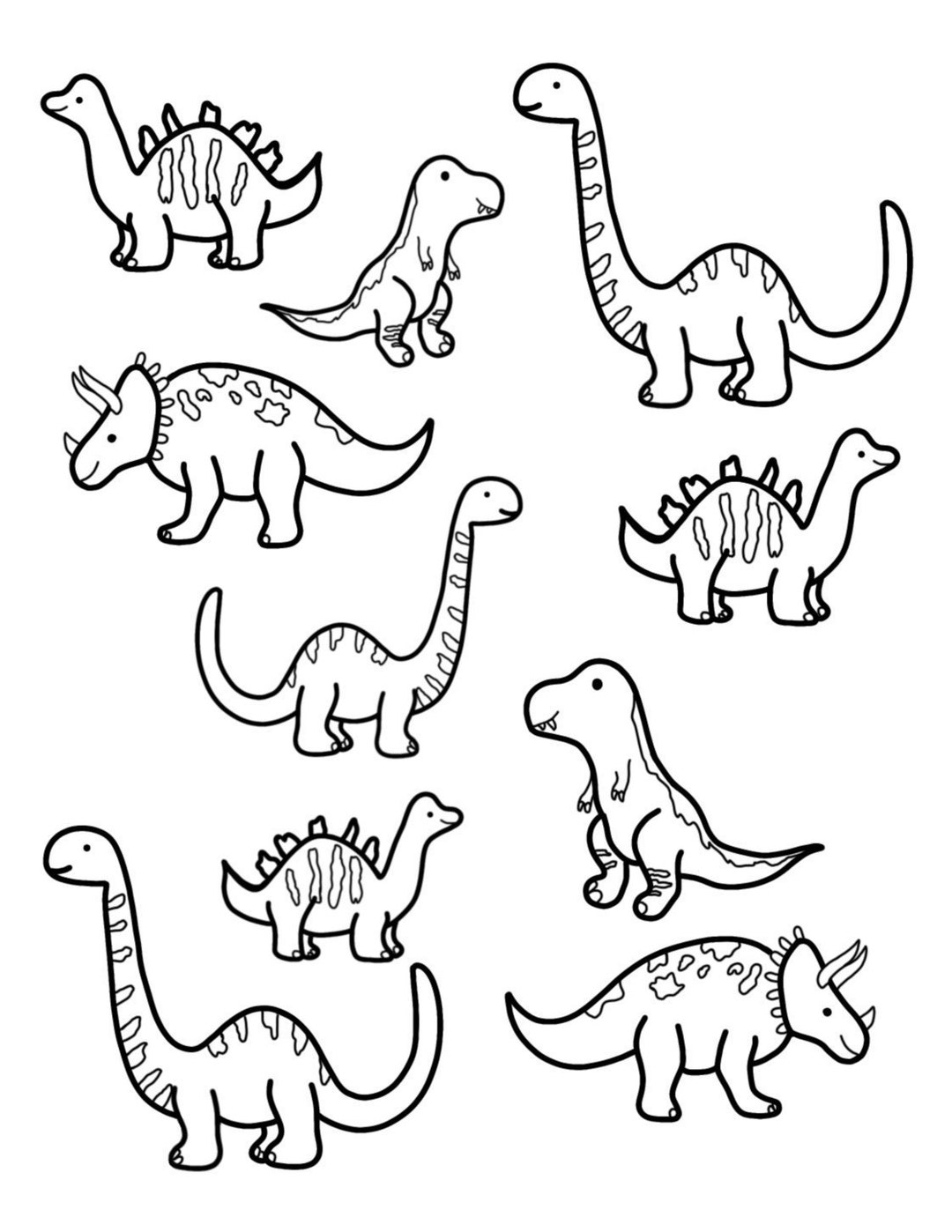 Dinosaur coloring page