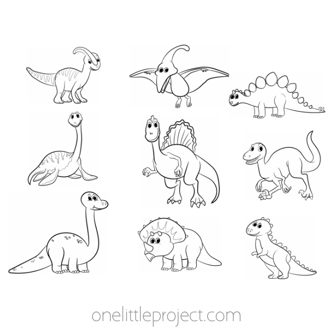 Dinosaur coloring pages free printable dinosaur coloring sheets