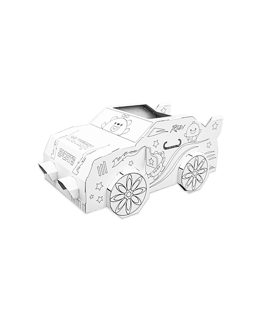 Kids coloring craft â cardboard car shop furniture online in singapore