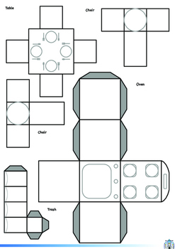 D printable house by esl castle games tpt