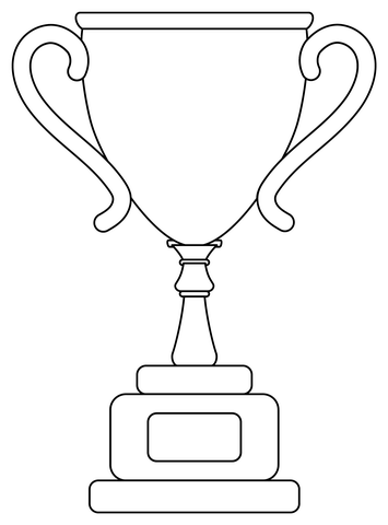 Trophy coloring page free printable coloring pages