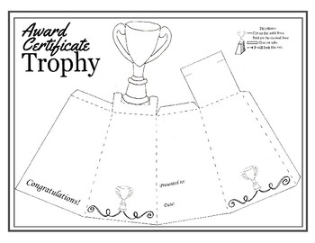 Award certificate diy trophy by hey thats my art teacher tpt