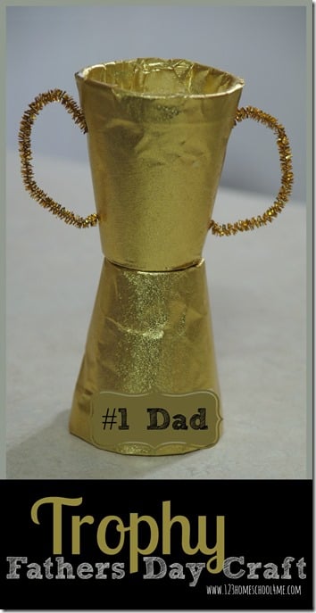 Trophy fathers day craft