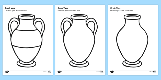 Greek vase design sheet teacher