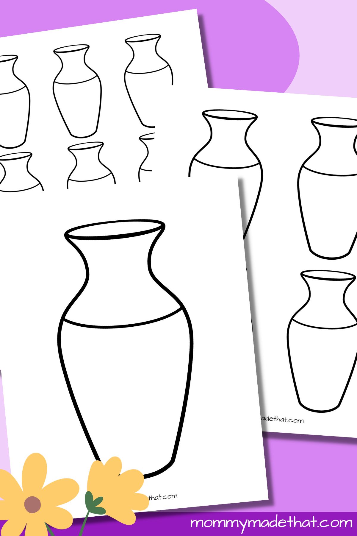 Vase templates free printables