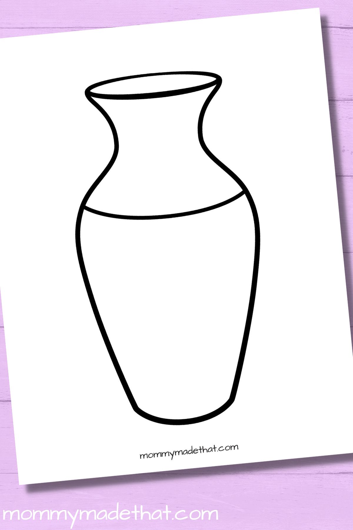 Vase templates free printables