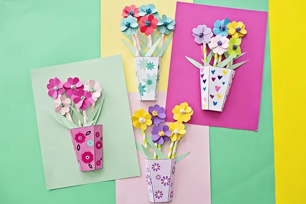 How to make d paper flower bouquets with video