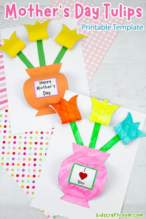 Mothers day tulip craft