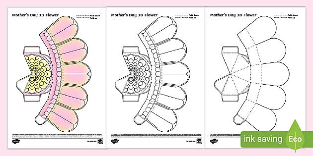 Beautiful d paper flower craft for mothers day r