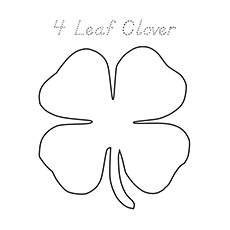 Top free printable four leaf clover coloring pages online