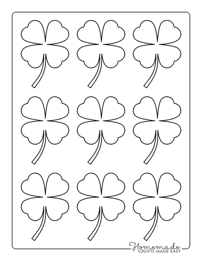 Free printable shamrock templates