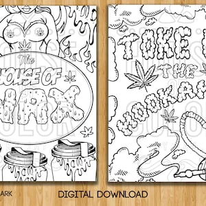 Weed coloring page