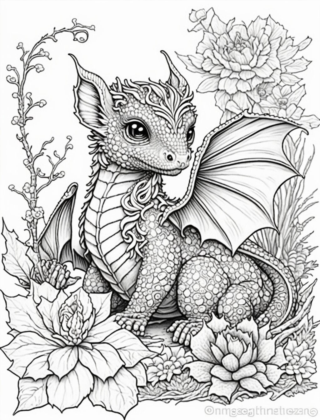 Adult and kids coloring book page digital downloadcoloring page p