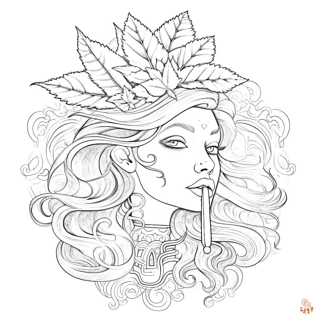 Sharing the joy of coloring explore stoner coloring page