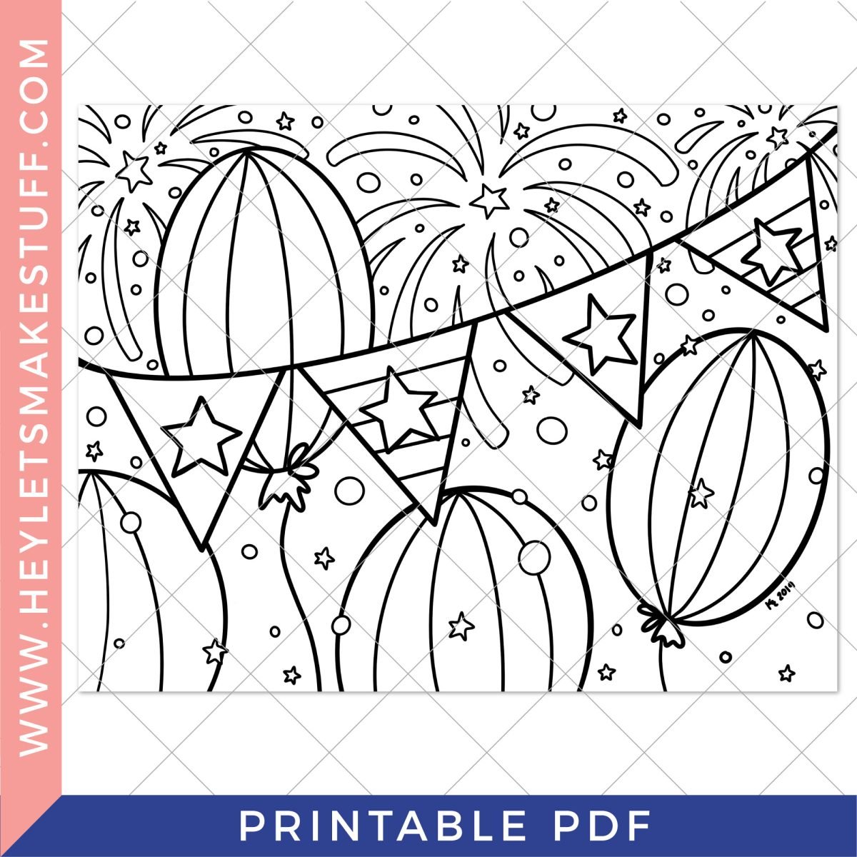 Free printable th of july coloring pages