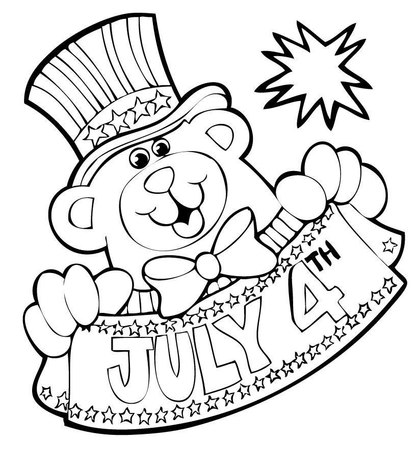 July th coloring pages