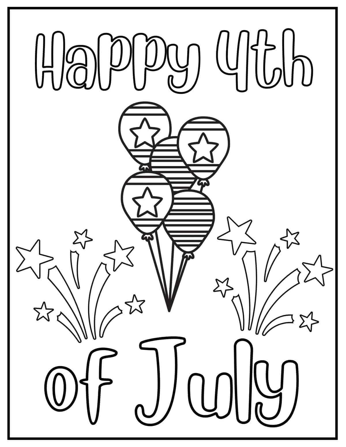 Free th of july coloring pages