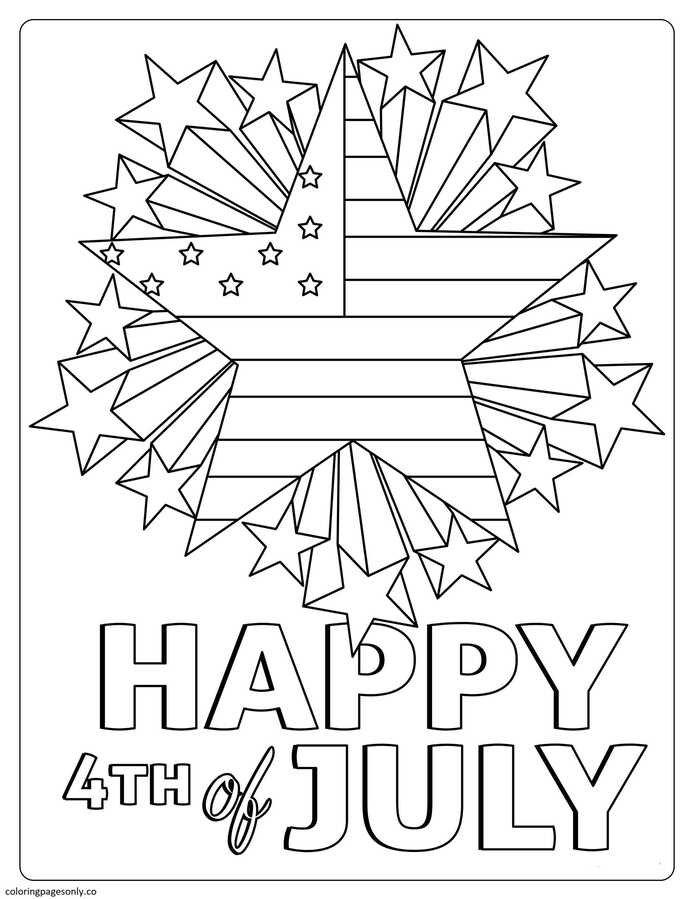 Th of july coloring pages printable for free download