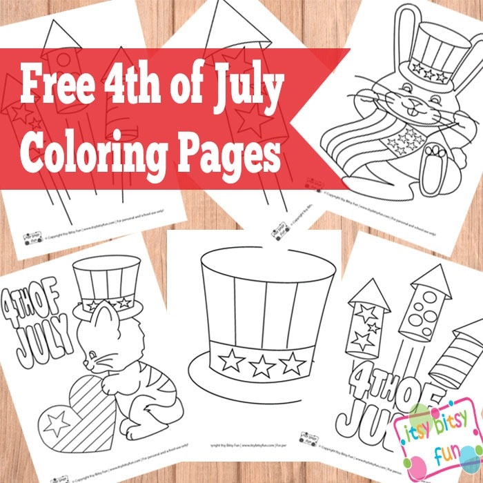 Th of july coloring pages