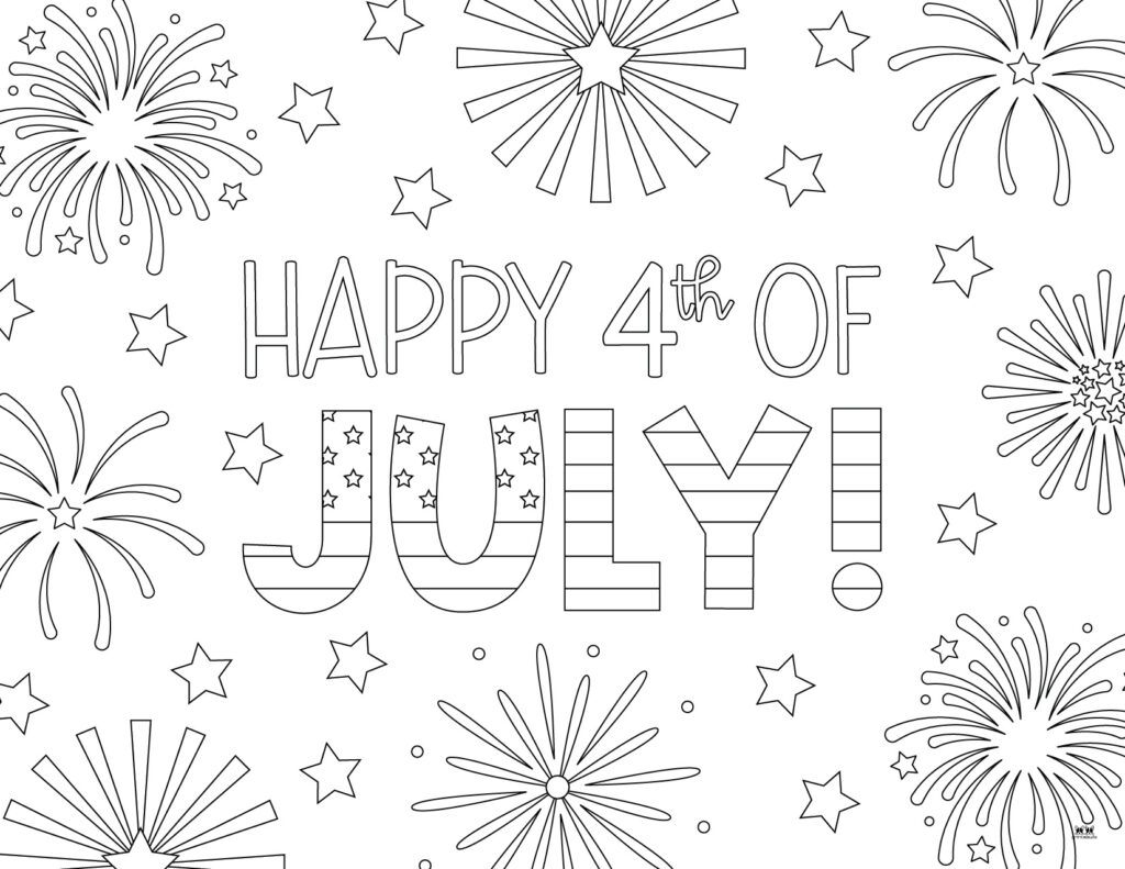 Fourth of july coloring pages