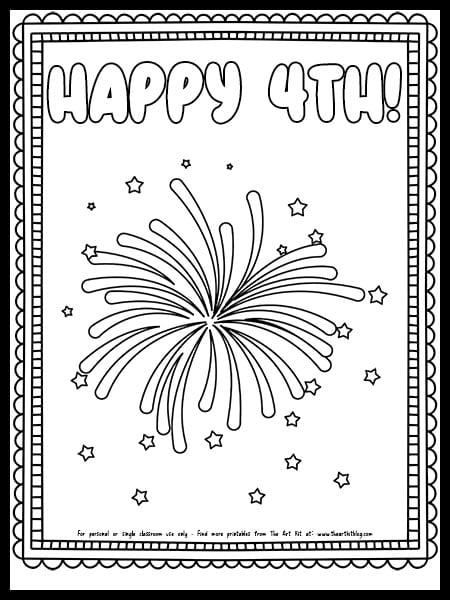 Best th of july coloring pages free printables â the art kit