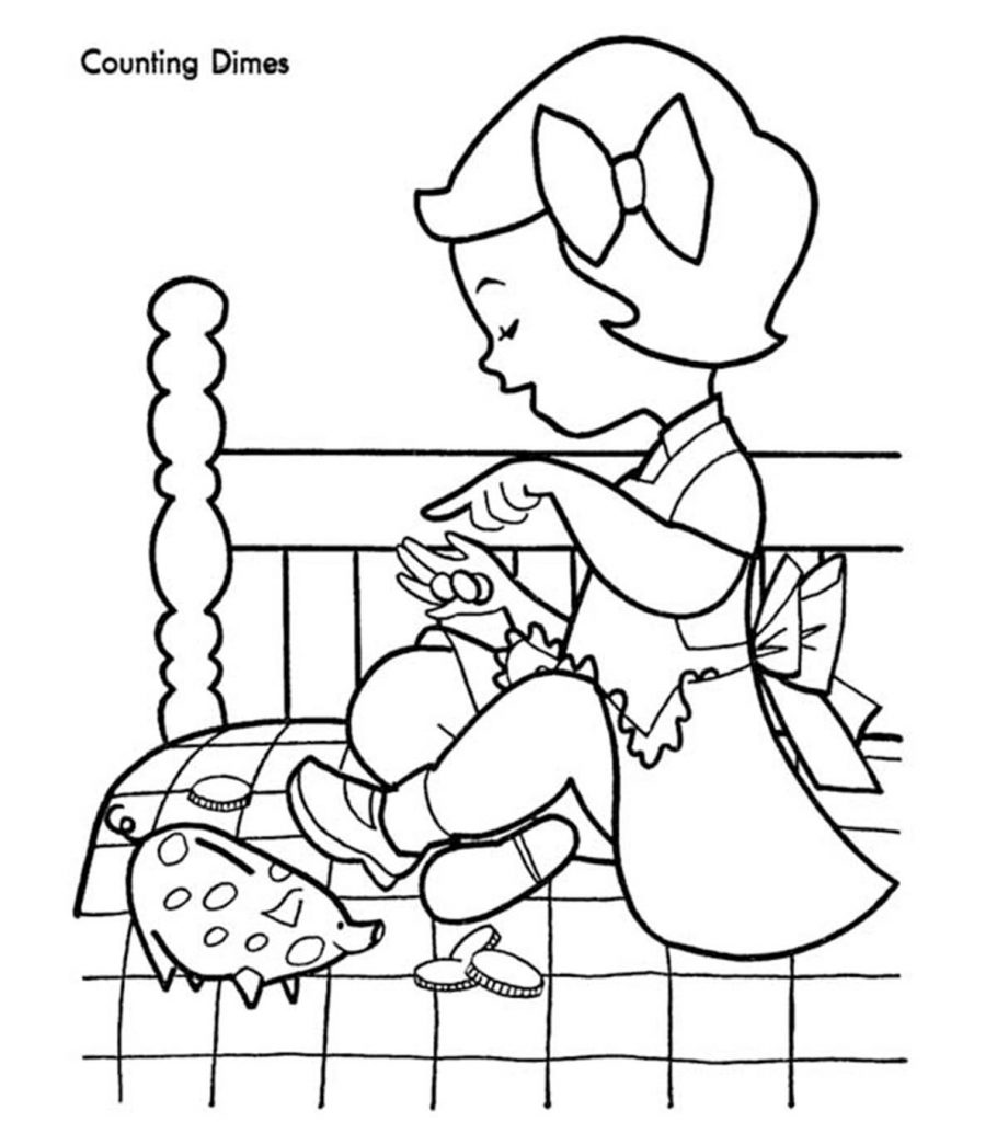 Money coloring pages