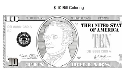 United states bill coloring