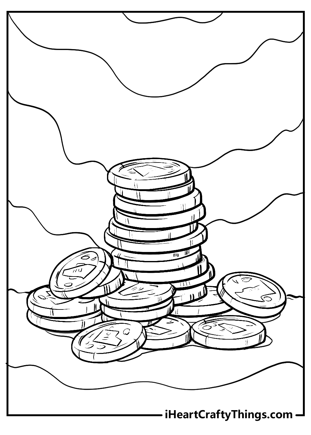 Printable money coloring pages updated