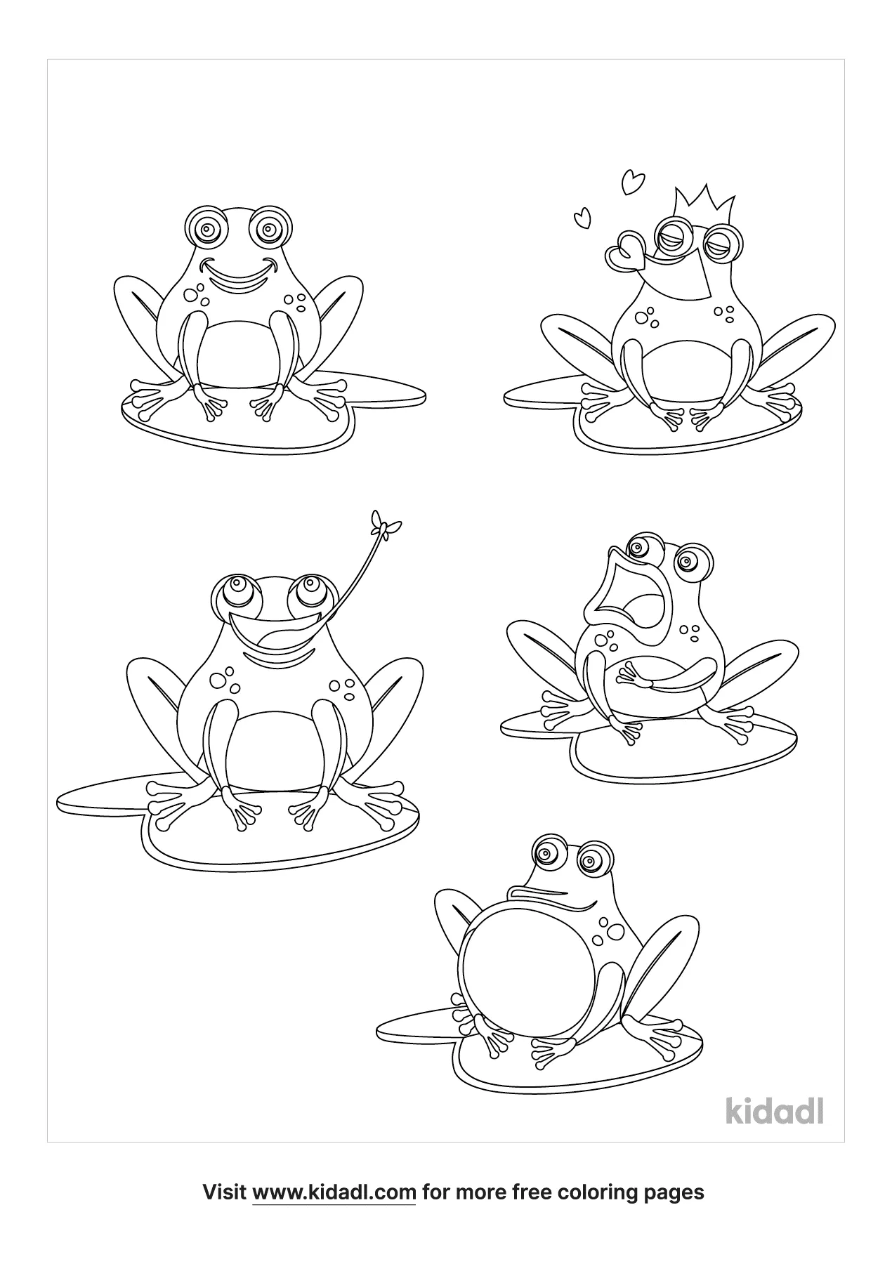 Free speckled frogs coloring page coloring page printables