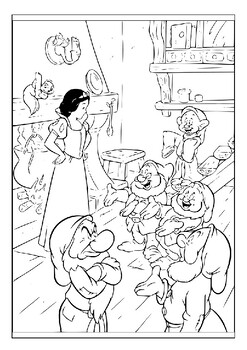 Printable snow white coloring pages collection perfect for kids of all ages