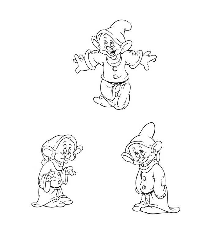 Coloring page snow white and the seven dwarfs animation movies â printable coloring pages