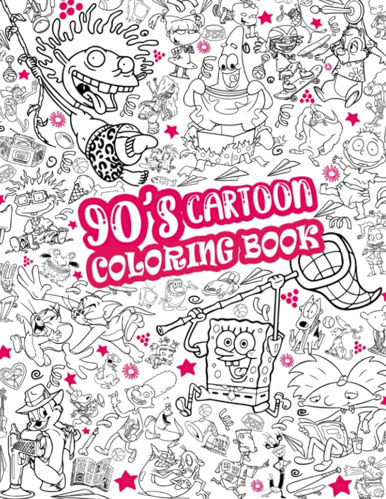 S cartoon coloring book an amazing s cartoon coloring pages to have fun and relax great idea gift for cartoon fans leite juliana books