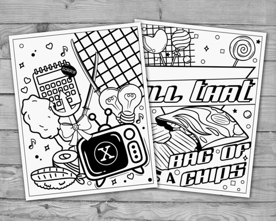 Printable s coloring pages s aesthetic i love the s coloring book