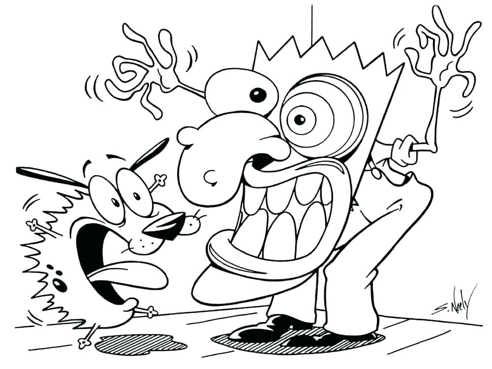 Cartoon coloring pages