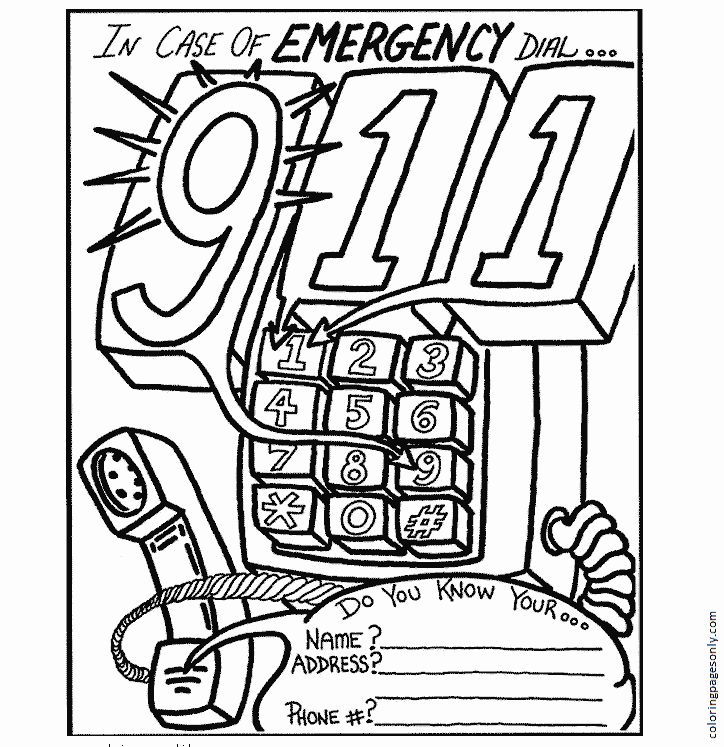 Emergency coloring pages printable for free download