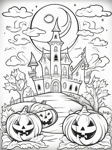 Page free printable halloween coloring pages images