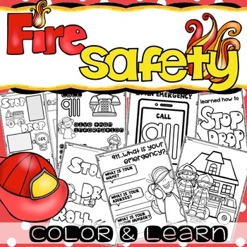 Fire safety activity fun pages by the joyful journey tpt