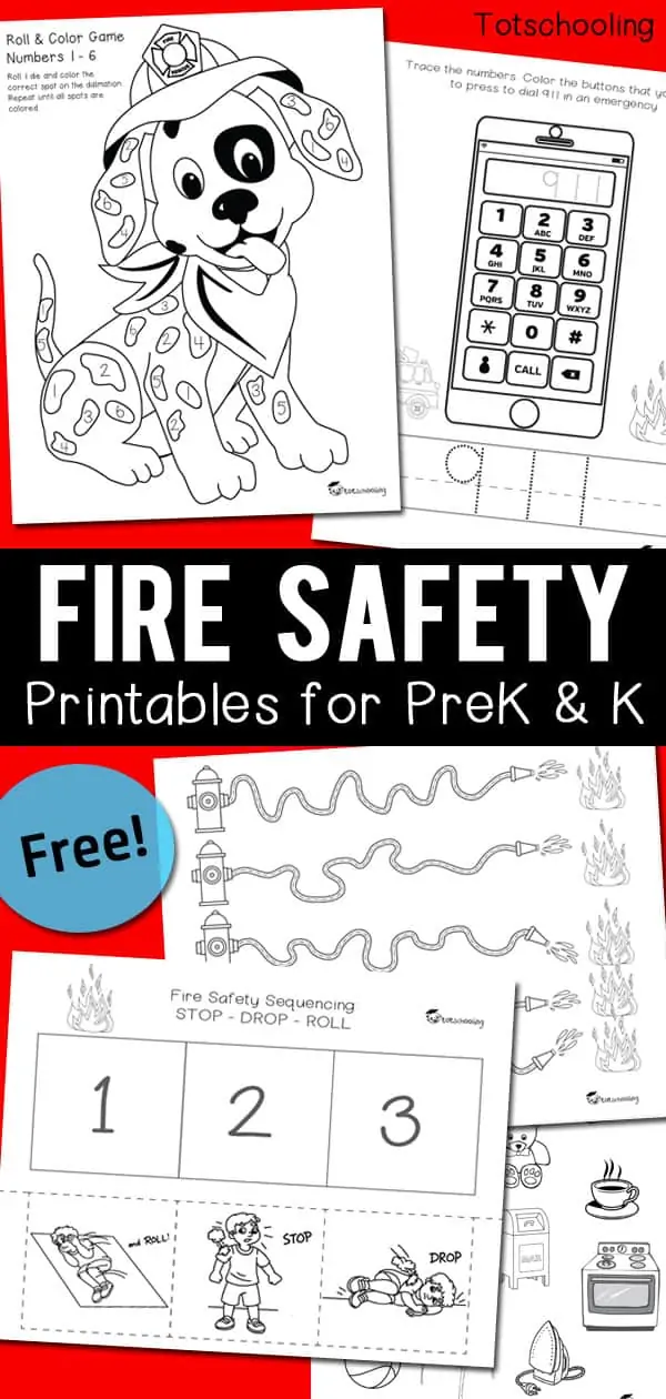 Free fire safety printable pack