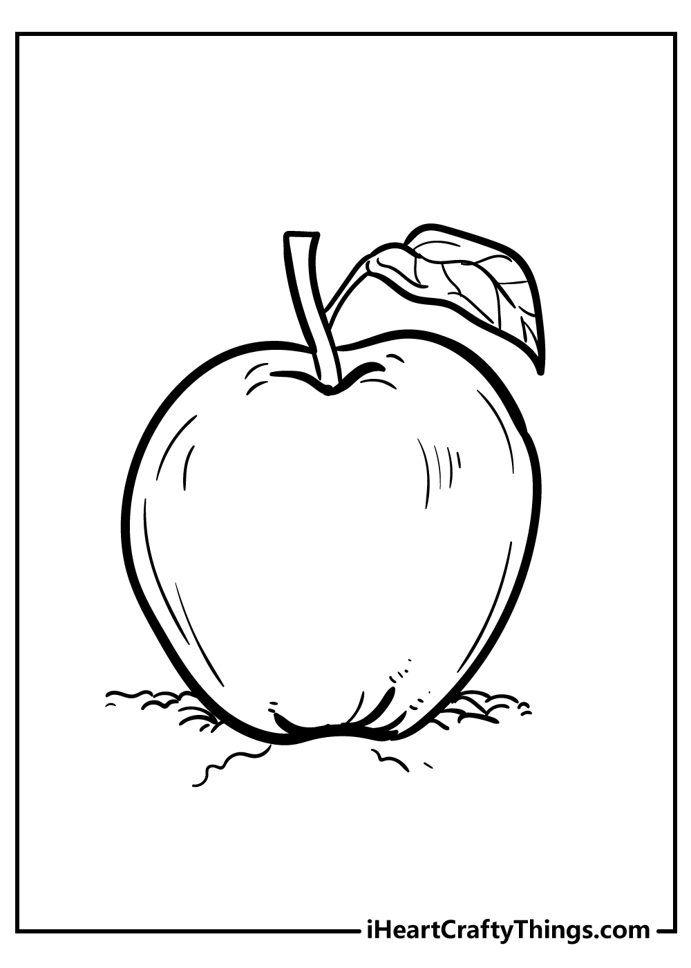 Apple coloring pages free printables