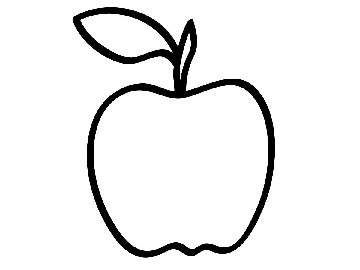 Free printable apple coloring pages for kids preschool coloring pages apple outline apple coloring pages
