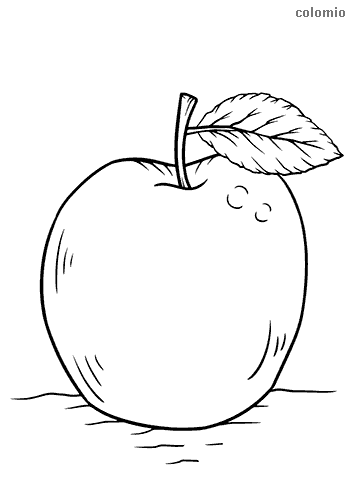 Apples coloring pages free printable apple coloring sheets