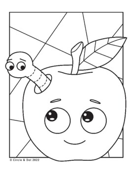 Apples coloring page tpt