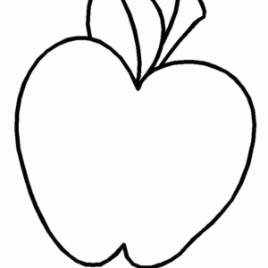 Apple coloring pages printable for free download