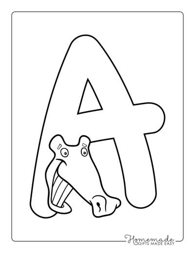 Free printable alphabet coloring pages for kids