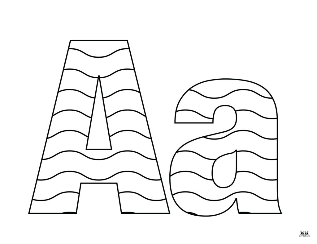 Letter a coloring pages