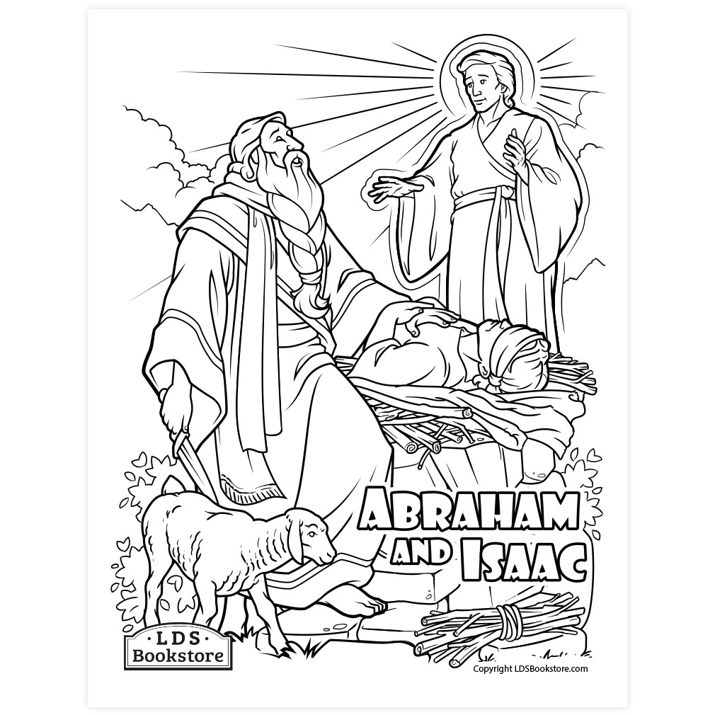 Abraham and isaac coloring page