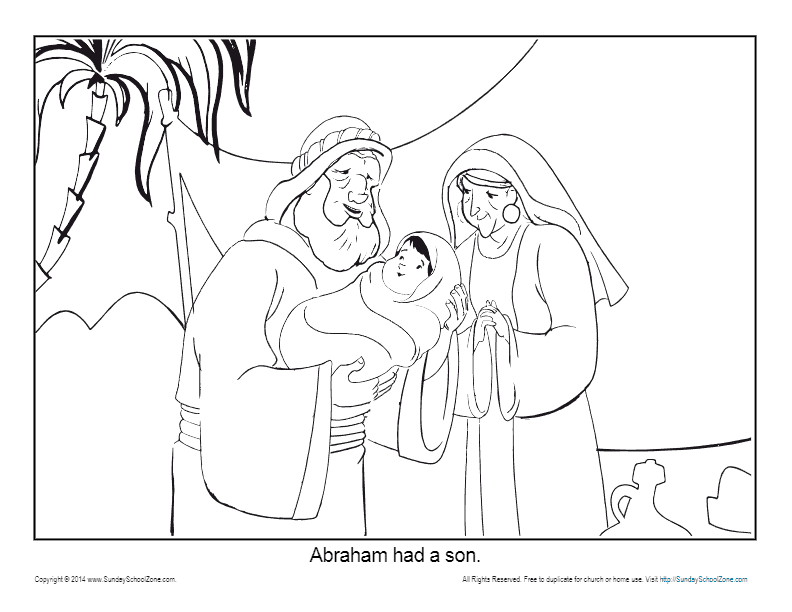 Abraham coloring page printable